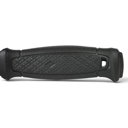 Razor Sharp AZ Morakniv Garberg Black Blade bushcraft knife handle with black polyamide Dala-pattern friction grip