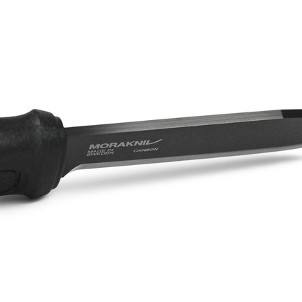 Morakniv Garberg Black Blade bushcraft knife with carbon steel blade and DLC coating from Razor Sharp AZ
