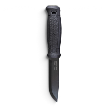 Razor Sharp AZ Morakniv Garberg Black Blade bushcraft knife with carbon steel blade and black DLC coating