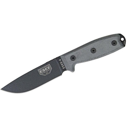 ESEE-4P-MB Plain Edge, Coyote Brown Sheath by ESEE