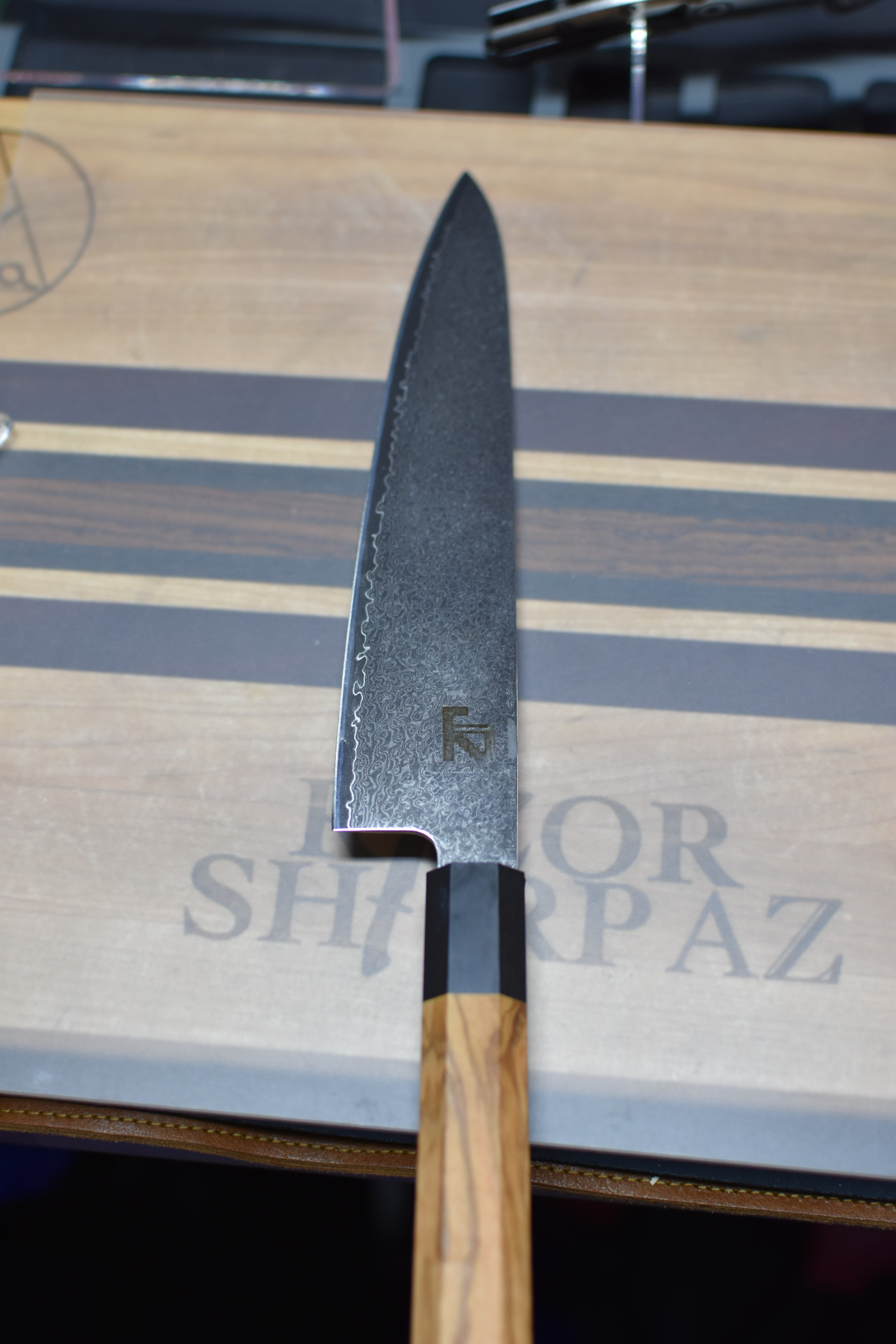 8.0 “ Custom VG-10 Damascus Chef Knife