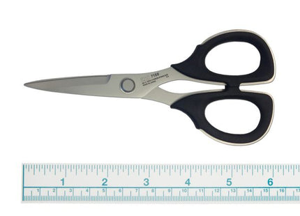 Kai 7150 6 Inch Professional Scissors High Carbon Stainless Steel With Elastomer Soft Plastic Handles by Kai