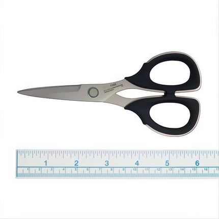 Kai 7150 6 Inch Professional Scissors High Carbon Stainless Steel With Elastomer Soft Plastic Handles by Kai