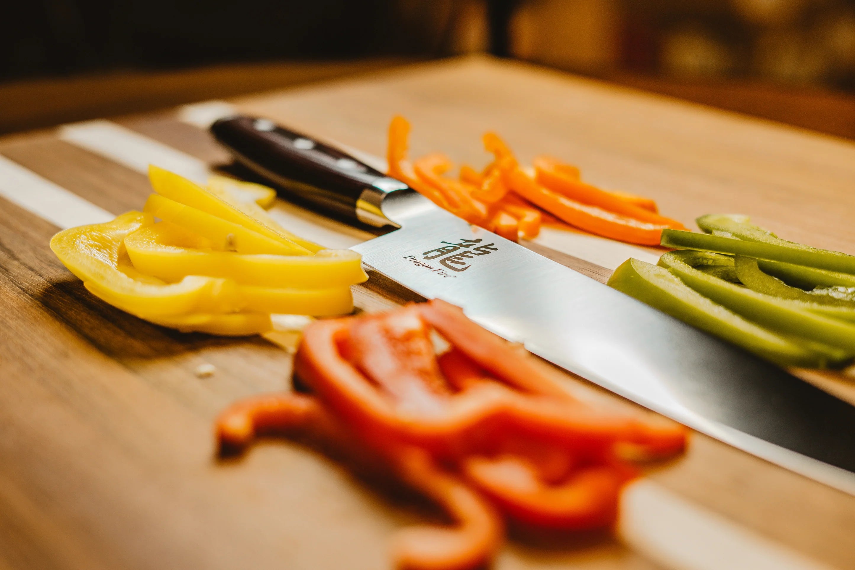 Perfect Edge Cutlery Dragon Fire Kanzai Kiritsuke (230mm 9.0”)