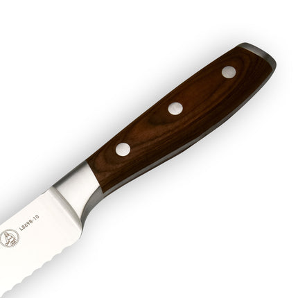 Avanta Pakkawood Scalloped Slicer - 10" by Messermeister
