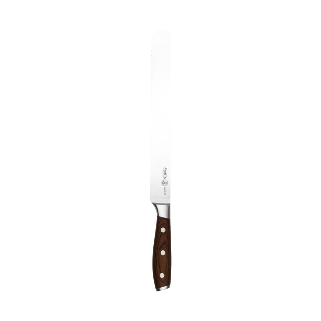 Avanta Pakkawood Scalloped Slicer - 10" by Messermeister