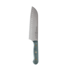 Custom Blue Kullens Santoku Knife - 7