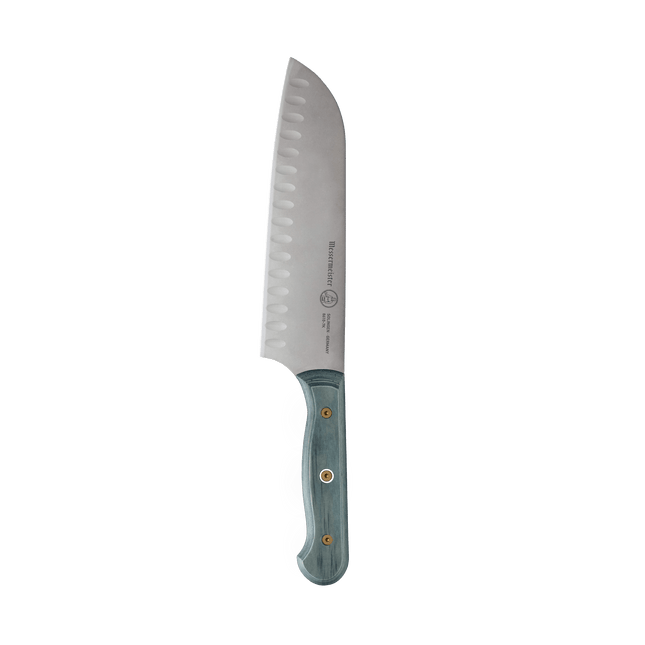 Custom Blue Kullens Santoku Knife - 7"
