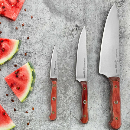 Custom Red Chef's Knife - 8"