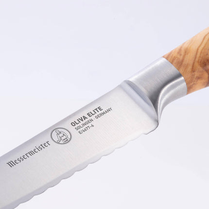 Oliva Elite Reverse Scalloped Utility Knife - 6" by Messermeister