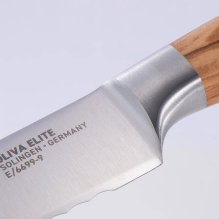 Oliva Elite Scalloped Bread Knife - 9" by Messermeister