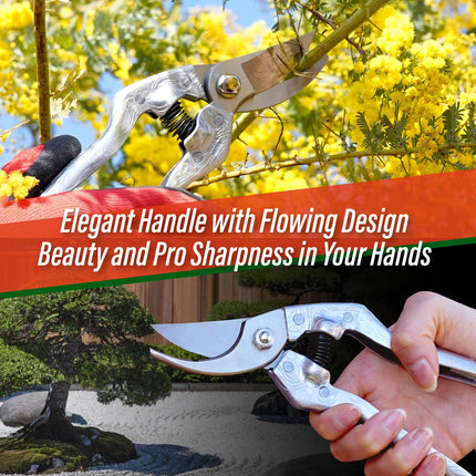 SUIZAN Bypass Pruning Shears 8.3 Inch (210mm) Plus Forged Aluminum Handle by SUIZAN JAPAN