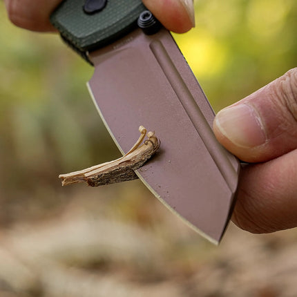 Raccoon 2.0 A2907 Top Liner Lock knife, 3.25" copper dune blade, 14C28N, micarta handle.