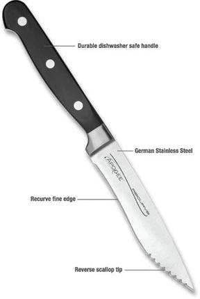 Perfect Edge Recurve Steak Knife Set (4) by PEC