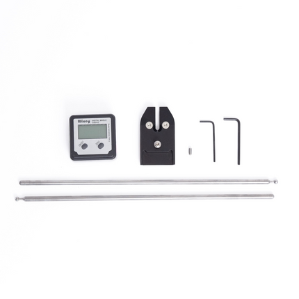 Razor Sharp AZ 60 Series low angle and small knife kit with digital gauge, aluminum adapter, rods, and allen wrenches