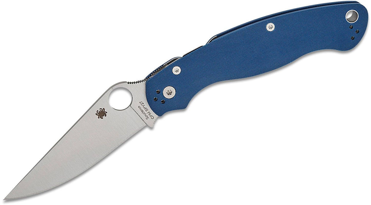 Spyderco Military 2 Blue CPM-SPY27 Knife | Premium Blade