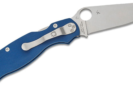Spyderco Knives Military 2 Blue CPM-SPY27 Folding Knife by Spyderco