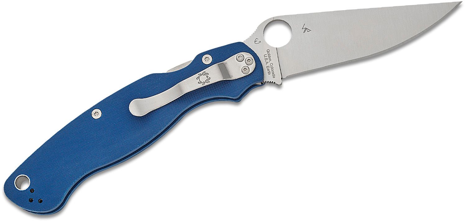 Spyderco Military 2 Blue CPM-SPY27 Knife | Premium Blade