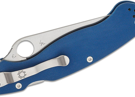 Spyderco Knives Military 2 Blue CPM-SPY27 Folding Knife by Spyderco