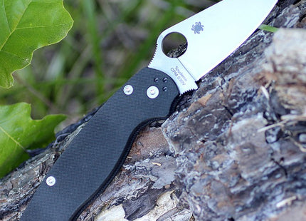 Para Military® 2 Left Hand G-10 Black by Spyderco