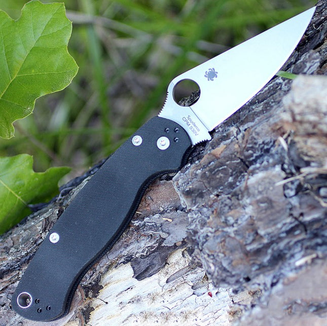 Para Military® 2 Left Hand G-10 Black by Spyderco