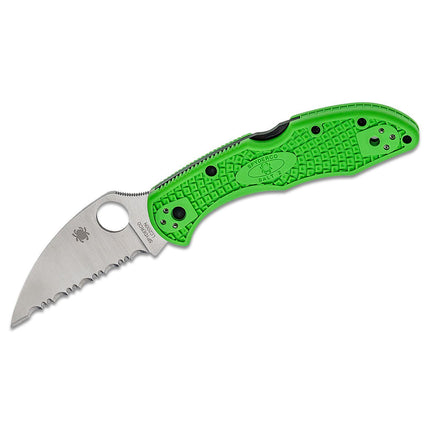SALT 2--LIGHTWEIGHT GREEN HANDLE/WHARNCLIFFE BLADE/LC200N/SPYDEREDGE by Spyderco