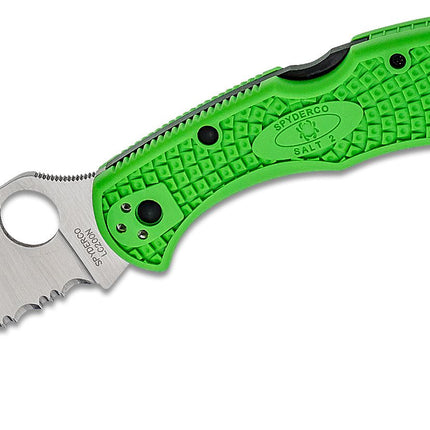 Salt® 2 Green LC200N Wharncliffe by Spyderco