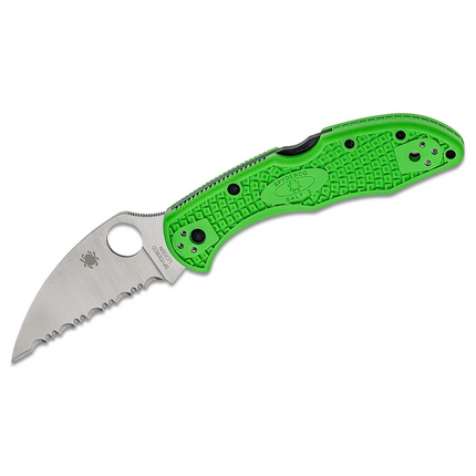 SALT 2--LIGHTWEIGHT GREEN HANDLE/WHARNCLIFFE BLADE/LC200N/SPYDEREDGE by Spyderco