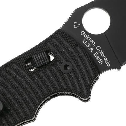 Spyderco Manix 2 XL Salt Black DLC CPM MagnaCut by Spyderco