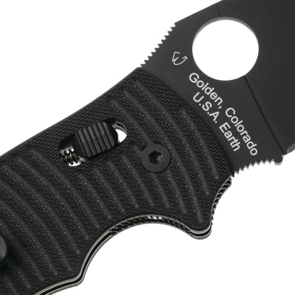 Spyderco Manix 2 XL Salt Black DLC CPM MagnaCut by Spyderco