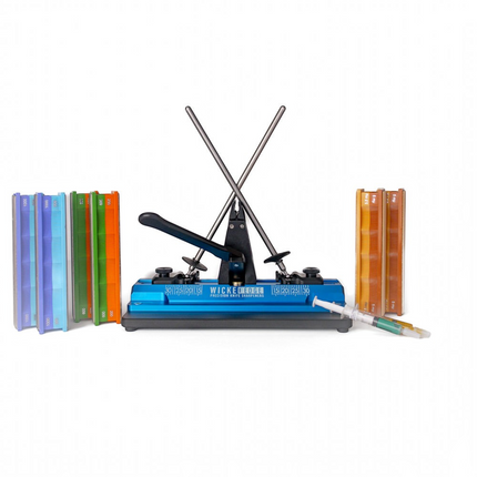 Razor Sharp AZ WE64 Cobalt Pro Pack I precision knife sharpening system with diamond stones and strops