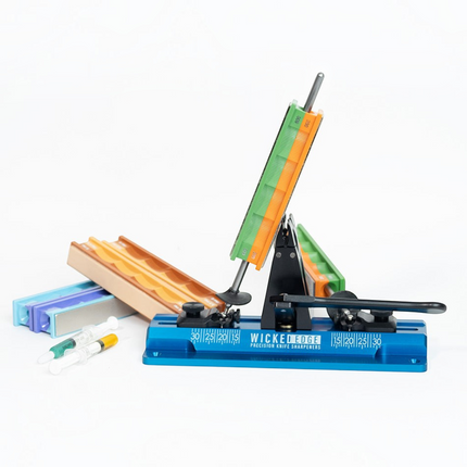 Razor Sharp AZ WE64 Cobalt Pro Pack I precision knife sharpening system with diamond stones and strops