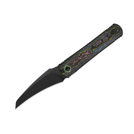 Feist 3 | CPM S90V + Matte DLC Ultra | Hawkbill | Titanium (Matte DLC Ultra) & CamoCarbon Ultimate Warrior | KizerX™ 3499.3A3 by Kizer