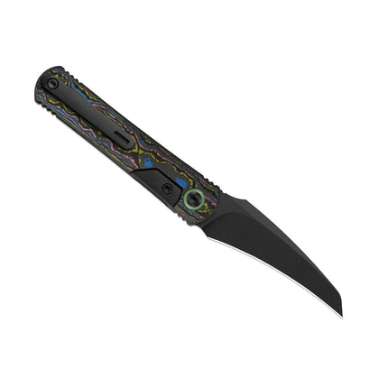 Feist 3 | CPM S90V + Matte DLC Ultra | Hawkbill | Titanium (Matte DLC Ultra) & CamoCarbon Ultimate Warrior | KizerX™ 3499.3A3 by Kizer