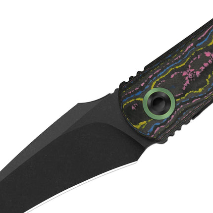Feist 3 | CPM S90V + Matte DLC Ultra | Hawkbill | Titanium (Matte DLC Ultra) & CamoCarbon Ultimate Warrior | KizerX™ 3499.3A3 by Kizer