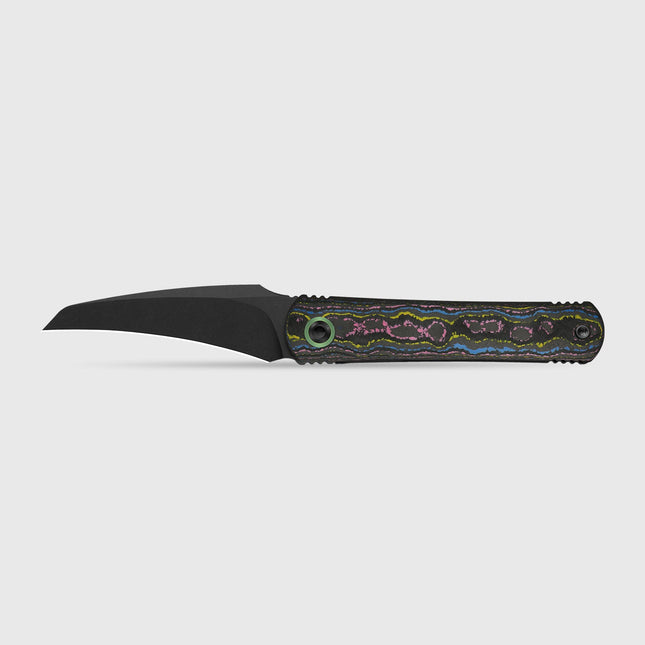 Feist 3 | CPM S90V + Matte DLC Ultra | Hawkbill | Titanium (Matte DLC Ultra) & CamoCarbon Ultimate Warrior | KizerX™ 3499.3A3 by Kizer