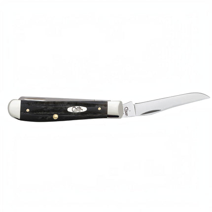 Case® Jigged Buffalo Horn Mini Trapper Pocket Knife