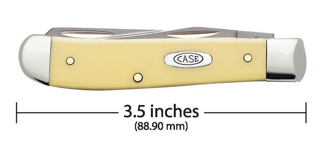 Case® | Yellow Synthetic Carbon Steel Mini Trapper Knife by caseknives