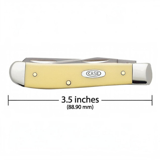 Case® | Yellow Synthetic Carbon Steel Mini Trapper Knife by caseknives