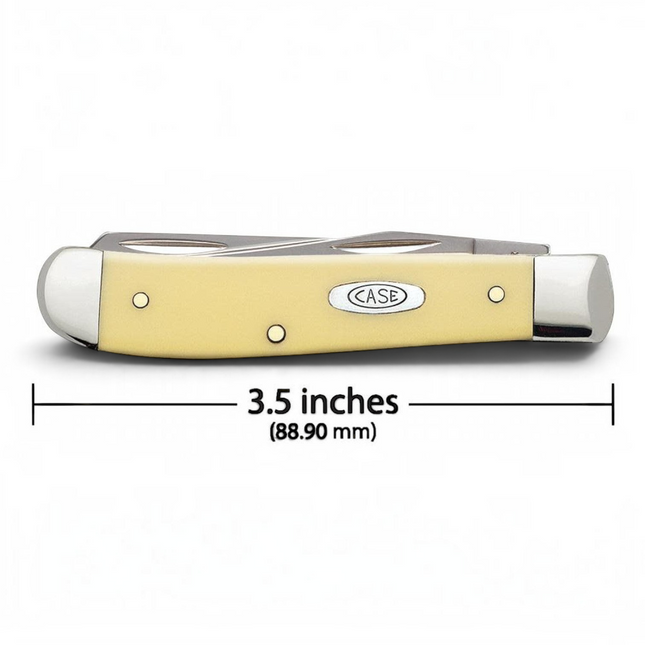 Case® | Yellow Synthetic Carbon Steel Mini Trapper Knife by caseknives