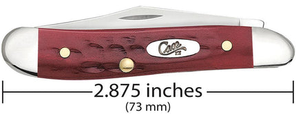 Case 781 Peanut Folding Pocket Knife with Red Pocket Worn Handles "Old Red" by Case®