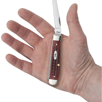 Case® | Pocket Worn® Corn Cob Jig Old Red Bone Mini Trapper Knife