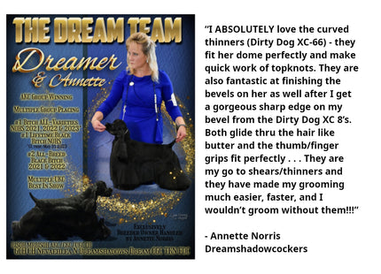 Dirty Dog Silver 46 Teeth Thinners by Scissormall