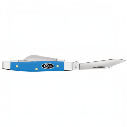 Case Smooth Light Blue Synthetic Small Stockman Pocket Knife – 3-Blade Tru-Sharp