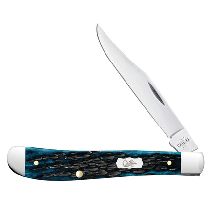 Case XX Slimline Trapper Pocket Knife (Mediterranean Blue Bone, CA51865) by Case®