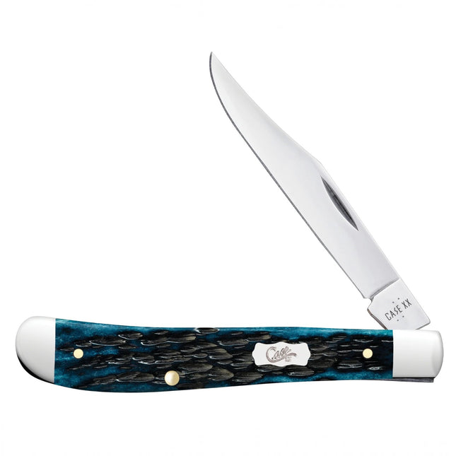 Case XX Slimline Trapper Pocket Knife (Mediterranean Blue Bone, CA51865) by Case®