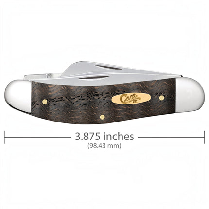 Case® Smooth Black Curly Oak Wood Sowbelly Pocket Knife