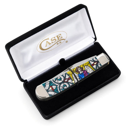 Case® Stained Glass Angel Natural Bone Color Wash Trapper