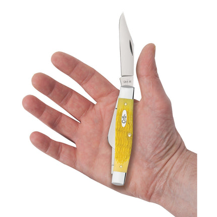 Case Platts Jig Yellow Bone Large Stockman Pocket Knife – 3-Blade Tru-Sharp