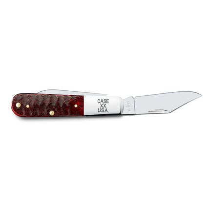 Razor Sharp AZ Case Gator Jigged Old Red Bone Barlow pocket knife with mirror-polished surgical steel blade